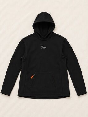 Kutting Weight Men's Black Hooded Pullover with Subtle Logo